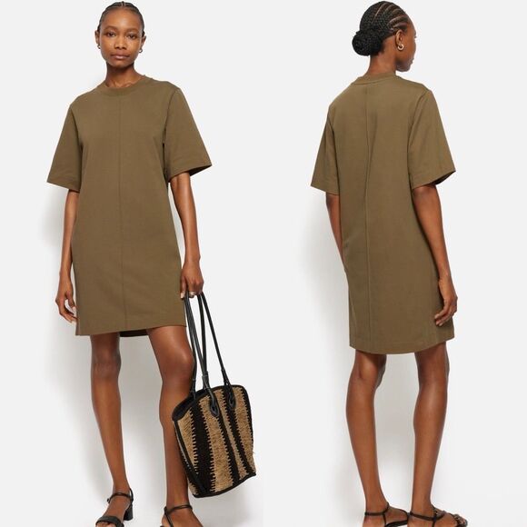 Jigsaw Dresses & Skirts - Jigsaw Olive Green Short Sleeve Mini Dress